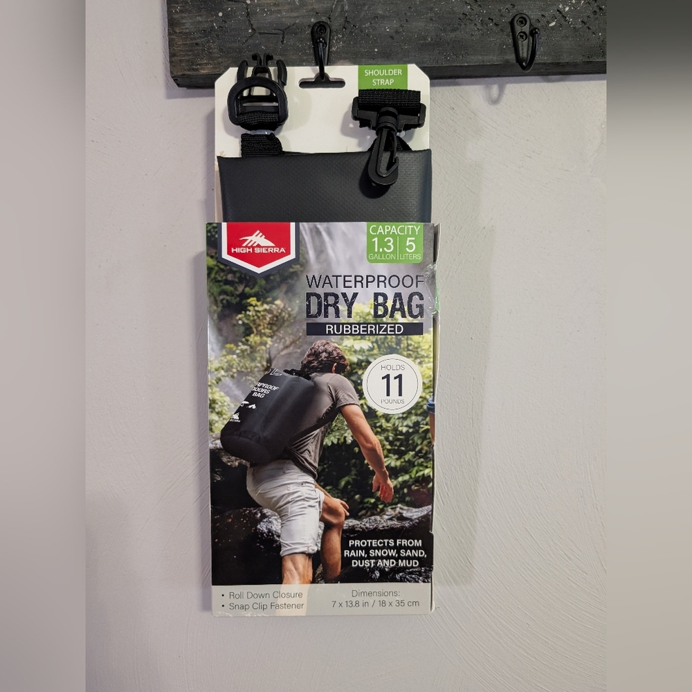 High Sierra Black Waterproof Dry Bag